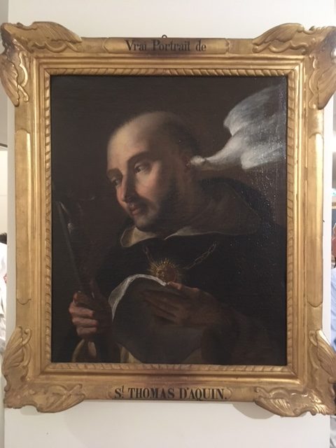 Portrait peint de saint Thomas d’Aquin